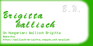 brigitta wallisch business card